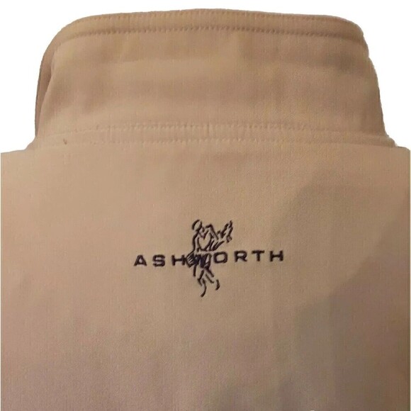 Men's Ashworth Beige/Black Weather System Water Resistant Golf Jacket - Size L - Picture 7 of 8